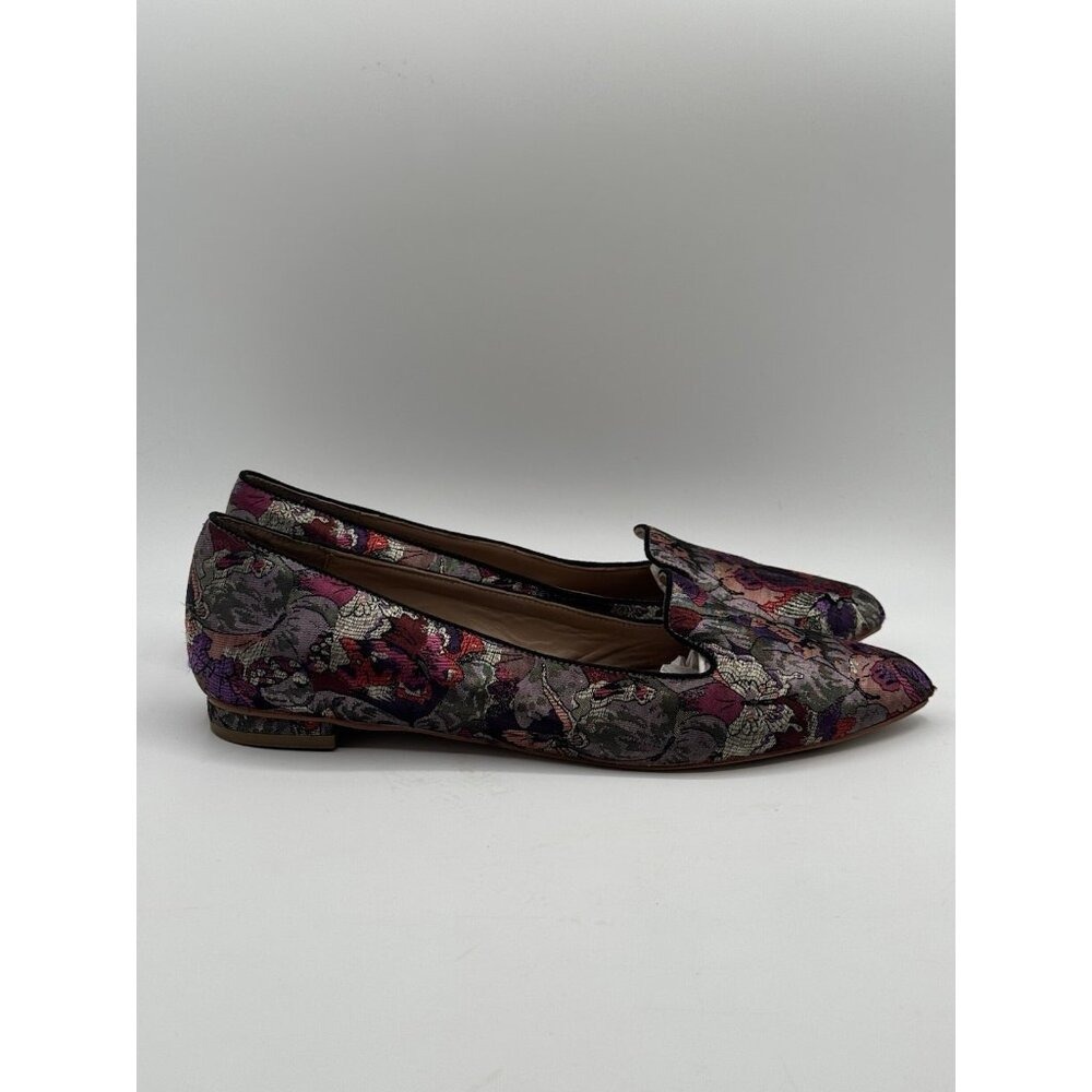 Anthropologie Butterfly Brocade Loafer Flats 11